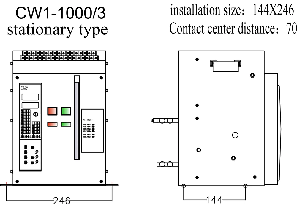 Motorized 1000a Acb Air Blast Circuit Breaker